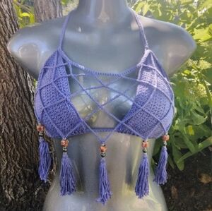 Handmade Boho Bikini Triangle Top
